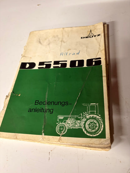 Betriebsanleitung Deutz D5506 mit Stromlaufplan und Fehlertabelle