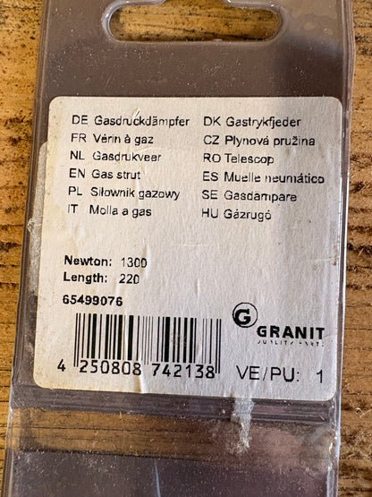 GRANIT Frontscheiben-Dämpfer Gasdruckfeder für Fritzmeier Verdeck
